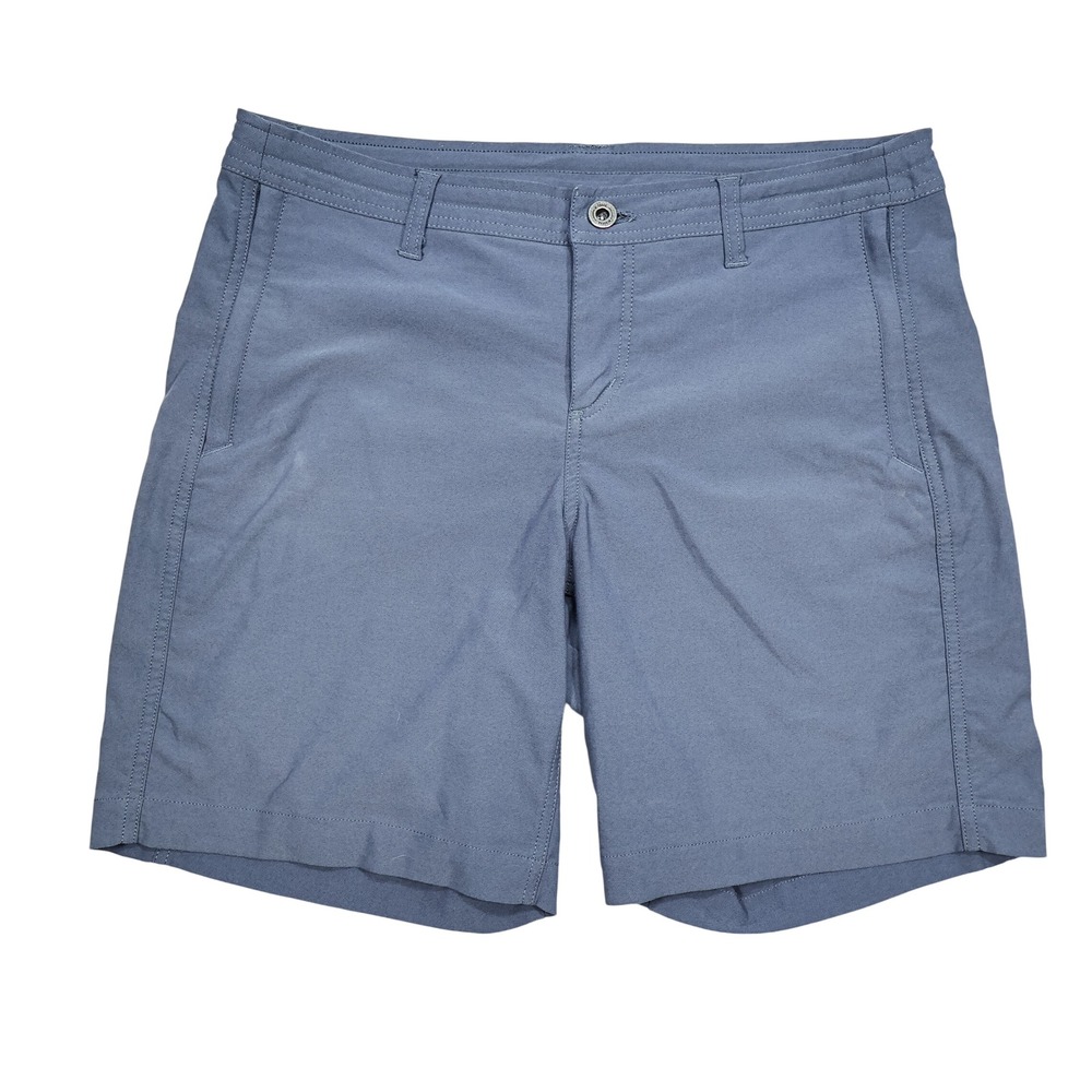 KUHL Women's 10 Blue Grey Trekr Pull On 8" Outdoor Performance Hiking Shorts